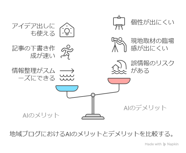 地域ブログで収益化できる？AIのメリットやデメリット紹介