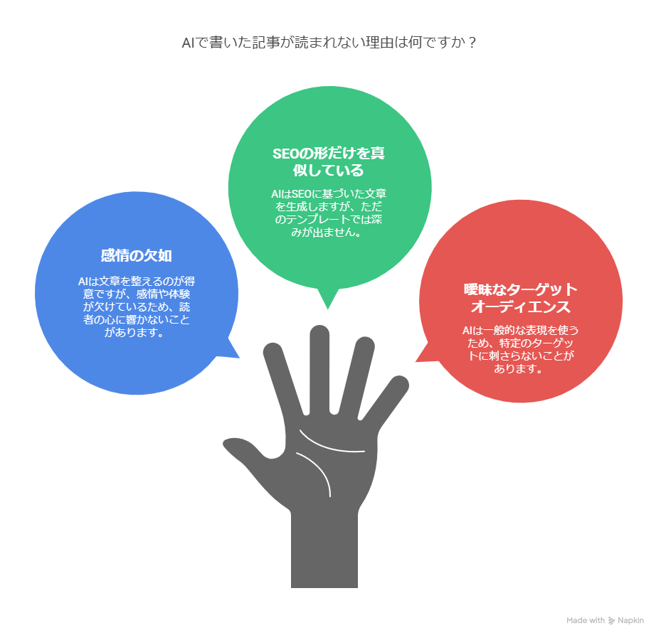 AIで書いたブログが読まれない理由は？対処法を解説