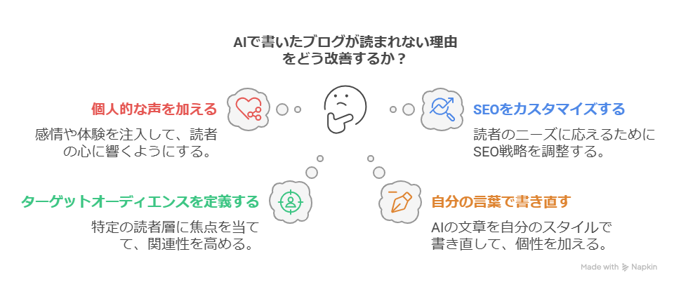 AIで書いたブログが読まれない理由は？対処法を解説