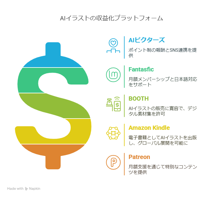 AIイラストの収益化が禁止のサイトがある？収益化できる投稿サイト紹介