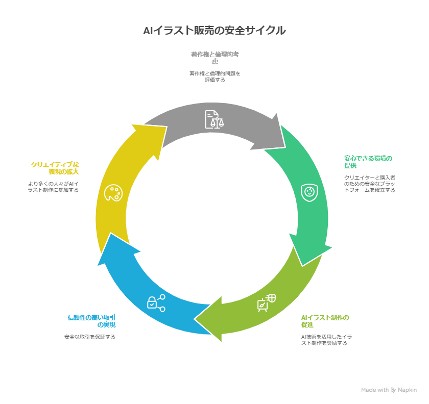 AIイラスト販売が違法になる？知らないと危ない著作権を解説