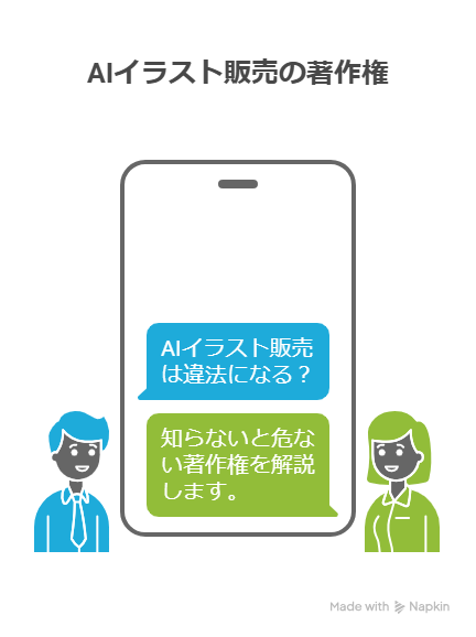 AIイラスト販売が違法になる？知らないと危ない著作権を解説