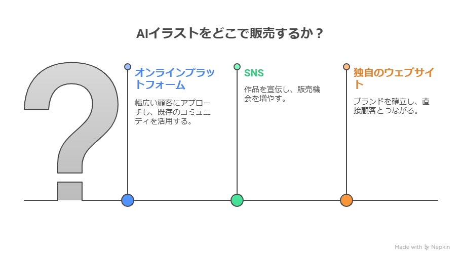 AIイラスト販売で月5万円を目指す始め方ガイド|おすすめの販売先と売れやすいジャンル・伸ばし方まで解説