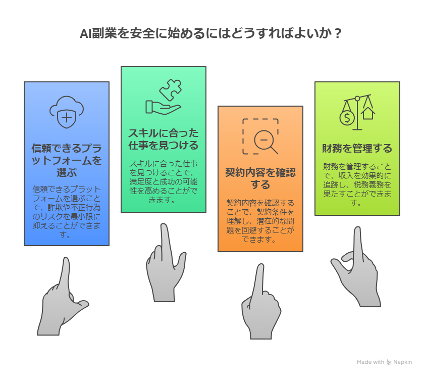 AI副業の法的リスクとは？安全な稼ぎ方を紹介