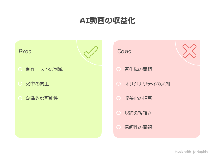 AIで作った動画の商用利用は出来る？YouTube収益化も解説