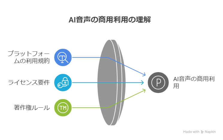 AI音声は無料で商用利用できる？安全なサービスと注意点を解説