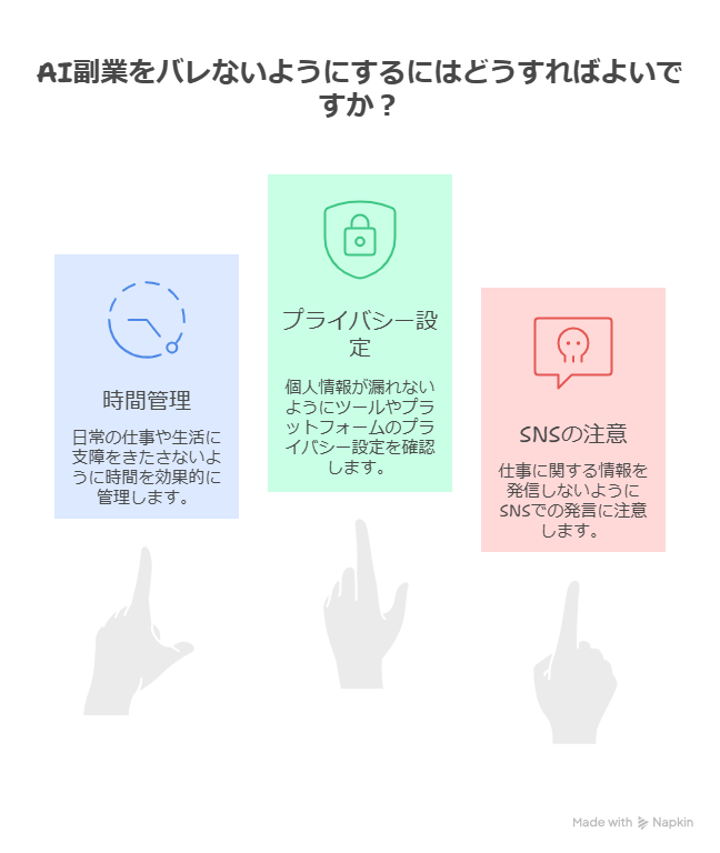 AI副業は会社にバレる？副業禁止規定との関係とバレない方法
