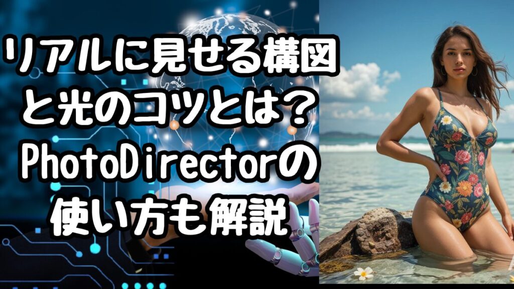 AI美女写真集の作り方｜リアルに見せる構図と光のコツとは？PhotoDirectorの使い方も解説