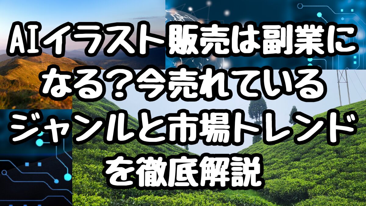 AIイラスト販売は副業になる？今売れているジャンルと市場トレンドを徹底解説