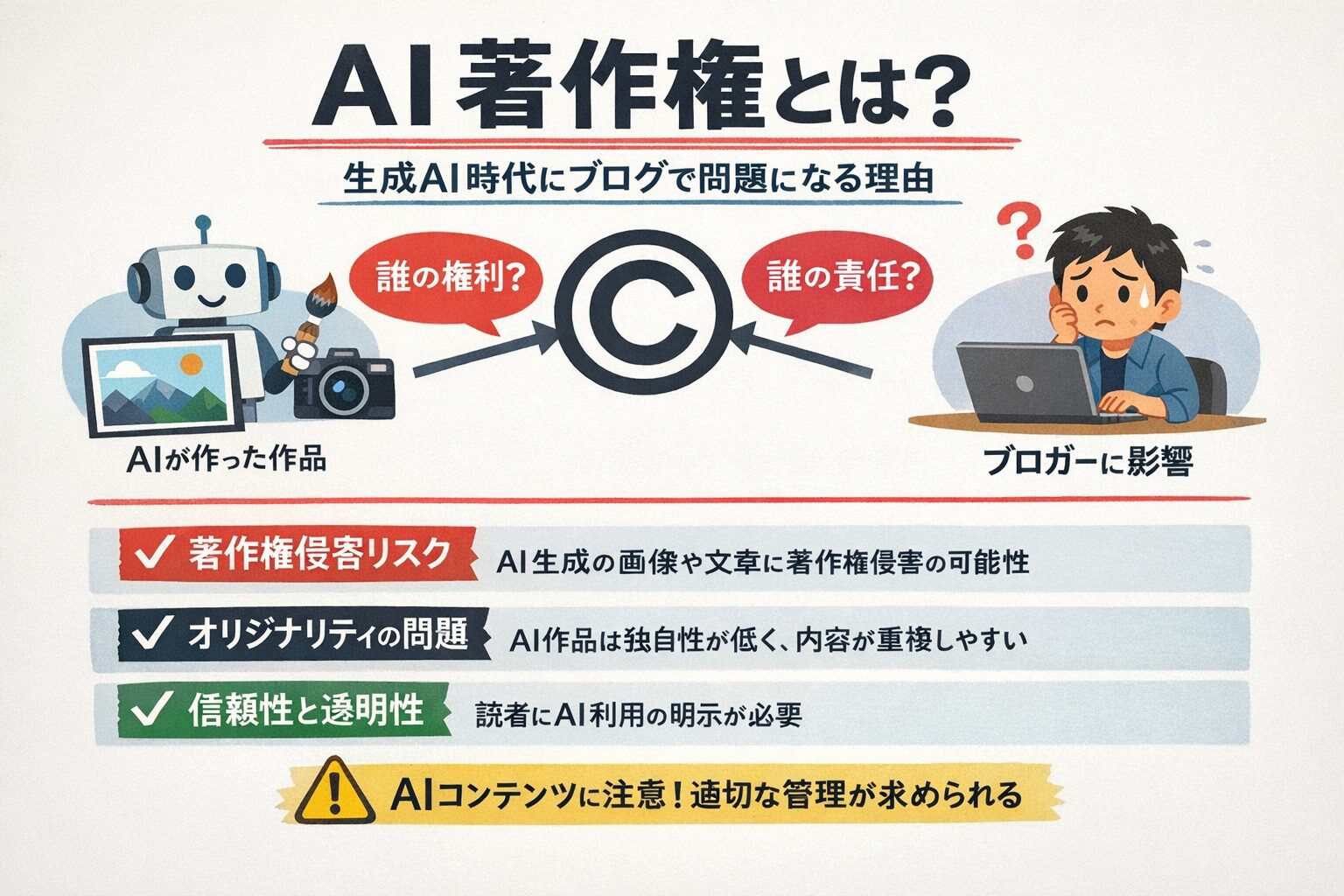 AI著作権の新ガイドライン2026をわかりやすく解説｜ブログ運営者が今すぐやるべき対策