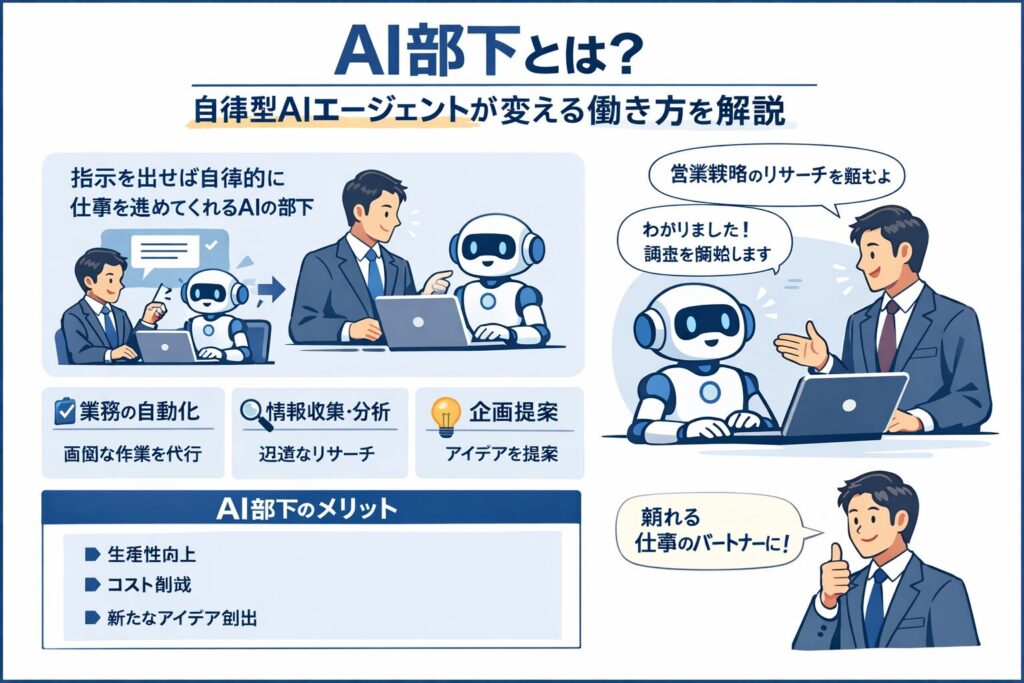 AI部下とは？自律型AIエージェントが変える働き方を解説