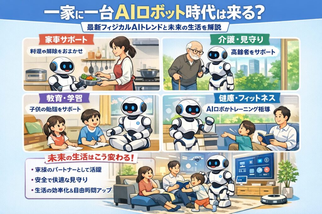 一家に一台AIロボット時代は来る?最新フィジカルAIトレンドと未来の生活を解説