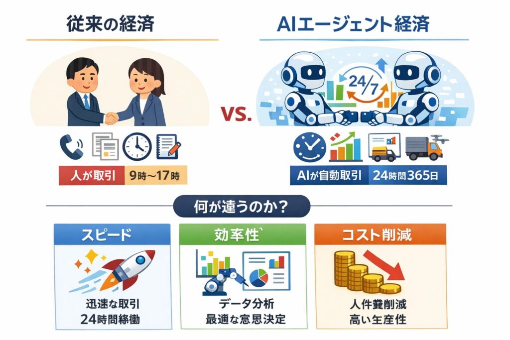 AIエージェントが自ら稼ぐ時代へ？2026年に始まる「AI経済」の衝撃をわかりやすく解説