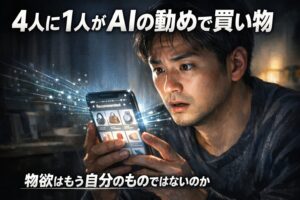 4人に1人が「AIの勧め」で買い物する時代！物欲はもう自分のものではないのか