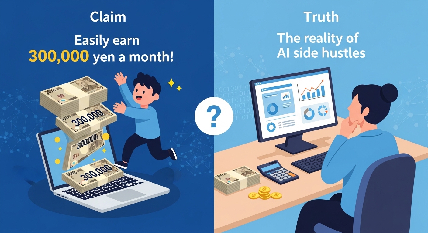 AI副業は本当に稼げる？「簡単に月30万」は嘘なのかを解説