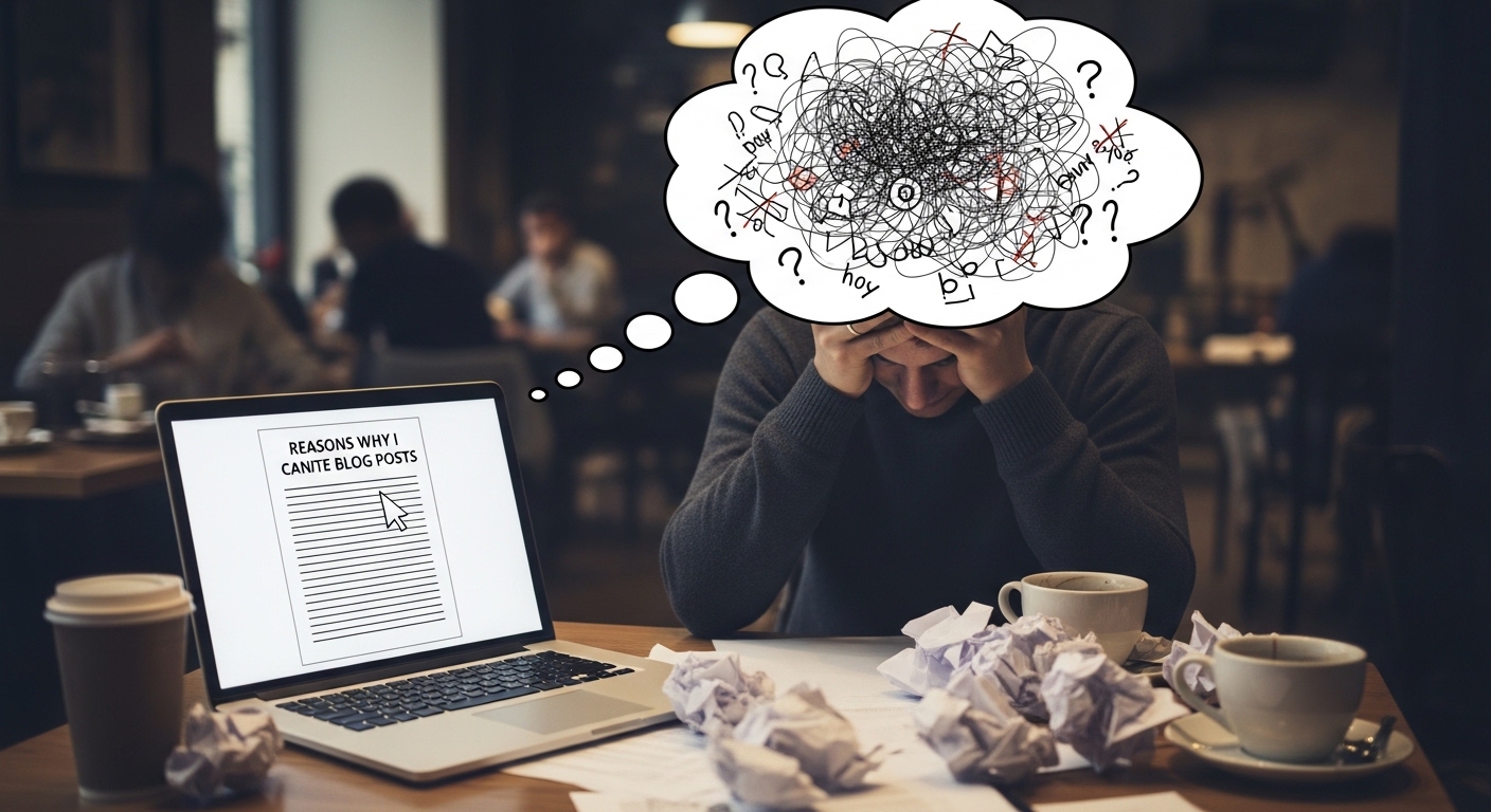 ブログが書けない原因はネタ不足じゃない｜止まる人の共通点とは