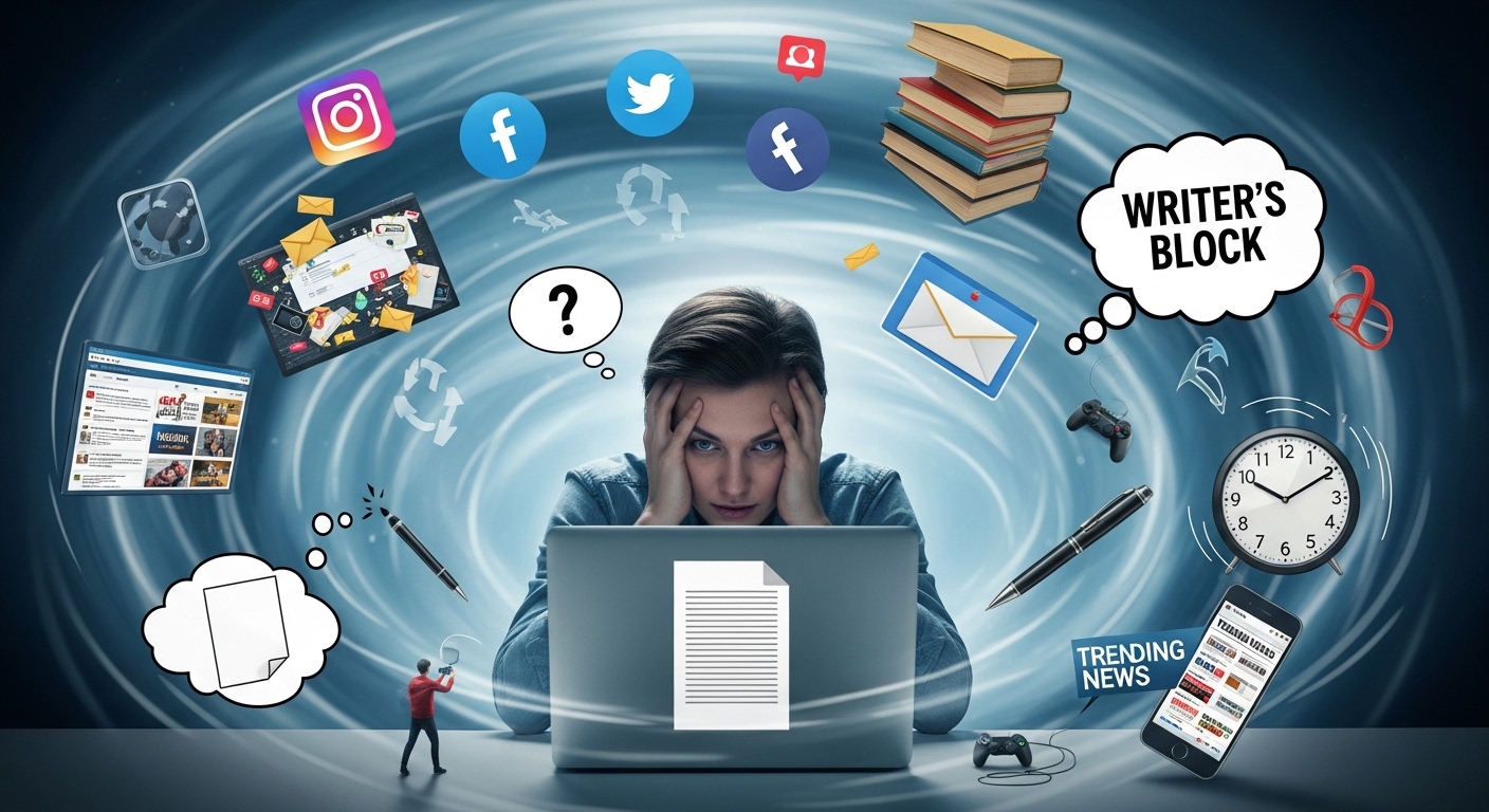 ブログが書けない原因はネタ不足じゃない｜止まる人の共通点とは