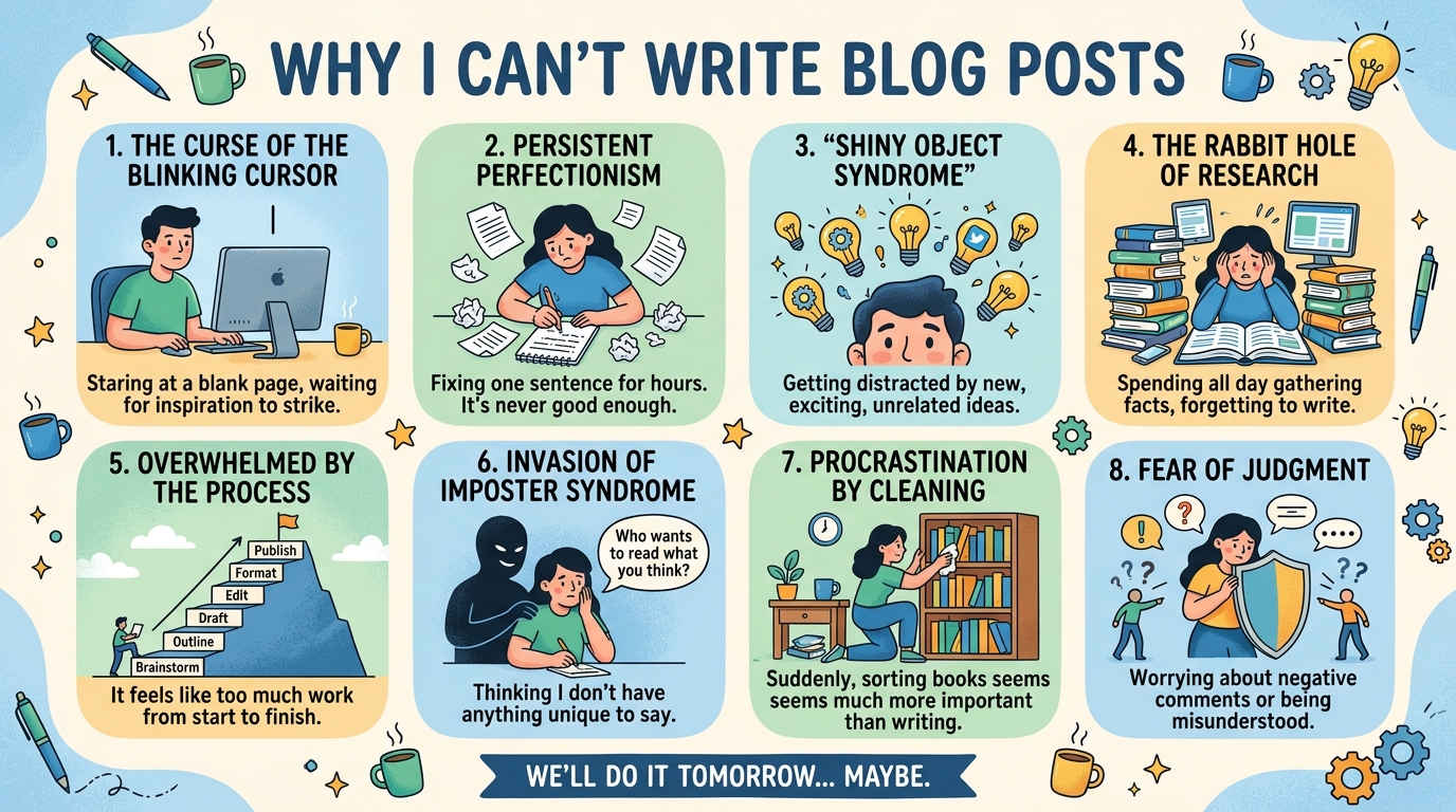 ブログ記事が書けないのはなぜ？ネタがあるのに書けない本当の理由