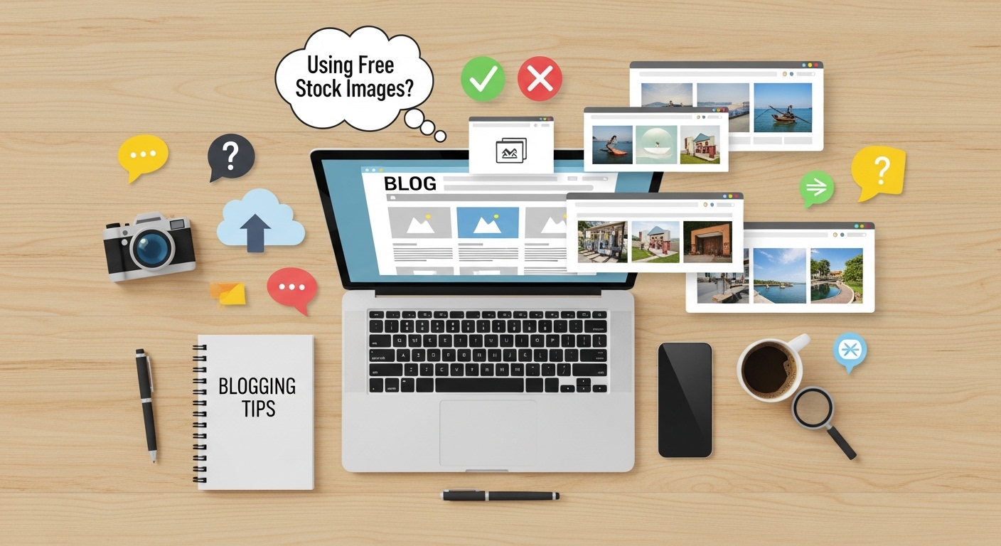 ブログ画像 フリー素材でいい？失敗する原因を解説