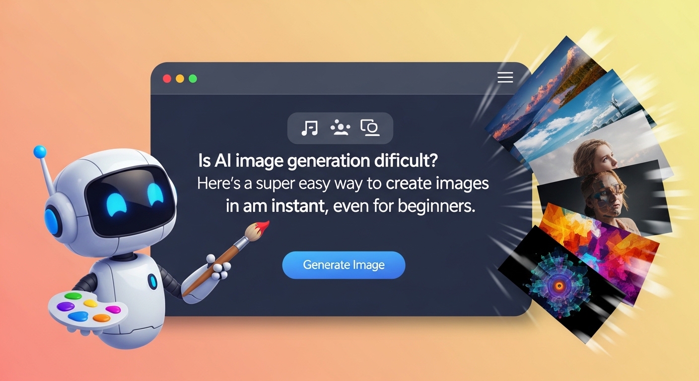 AI画像生成は難しい?初心者でも一瞬で作る超簡単な方法
