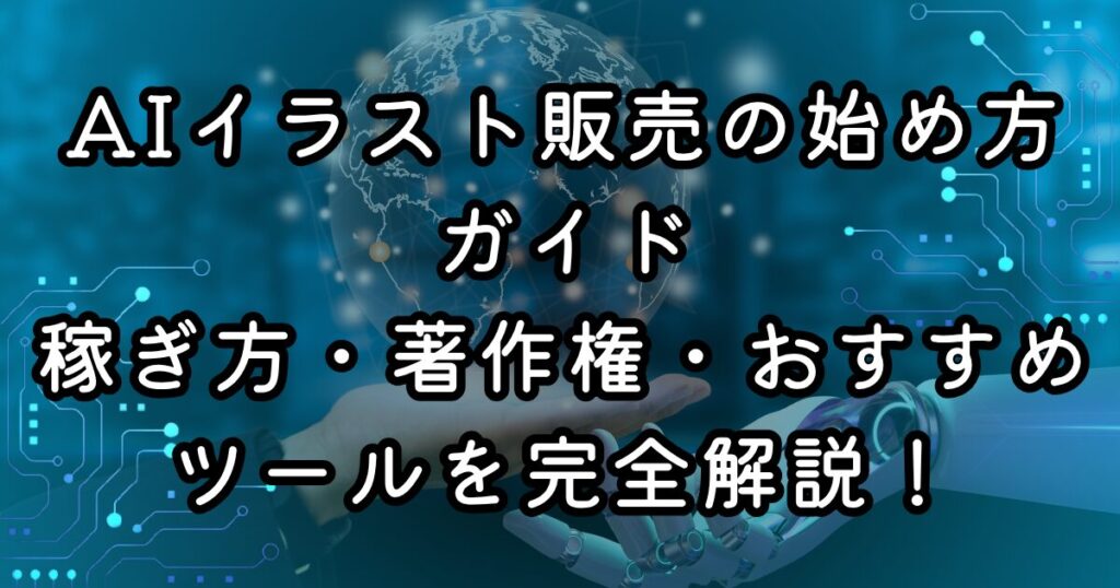 AIイラスト販売の始め方ガイド｜稼ぎ方・著作権・おすすめツールを完全解説！