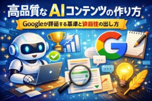 高品質なAIコンテンツの作り方｜Googleが評価する基準と独自性の出し方