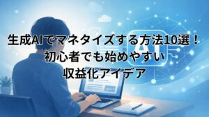 生成AIでマネタイズする方法10選！初心者でも始めやすい収益化アイデア