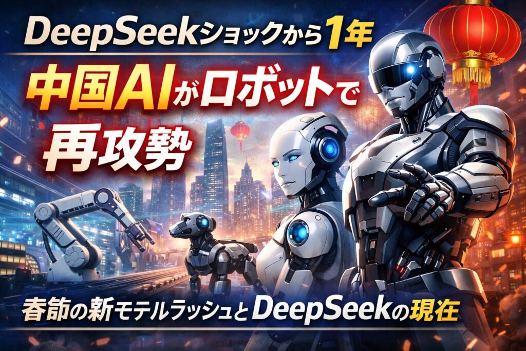 【DeepSeekショックから1年】中国AIがロボットで再攻勢、春節の新モデルラッシュとDeepSeekの現在