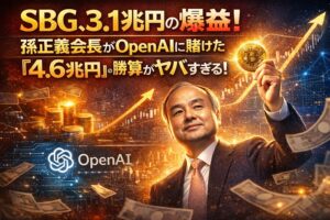 SBG、3.1兆円の爆益！孫正義会長がOpenAIに賭けた『4.6兆円』の勝算がヤバすぎる