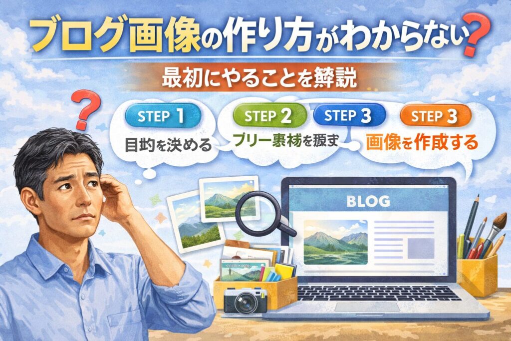 ブログ画像の作り方がわからない？最初にやることを解説