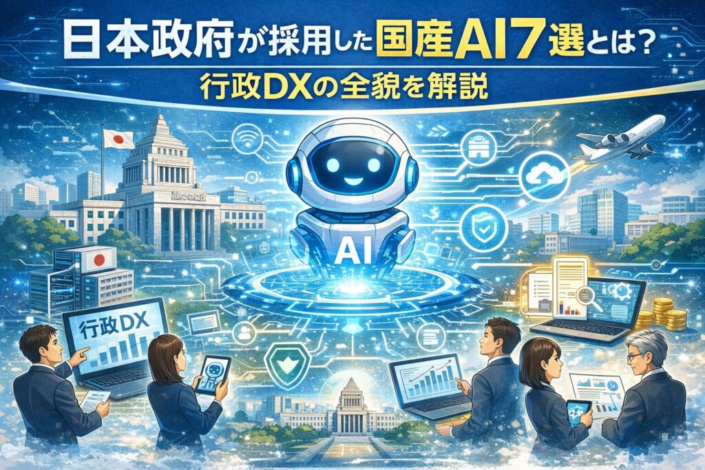 日本政府が採用した国産AI 7選とは？行政DXの全貌を解説